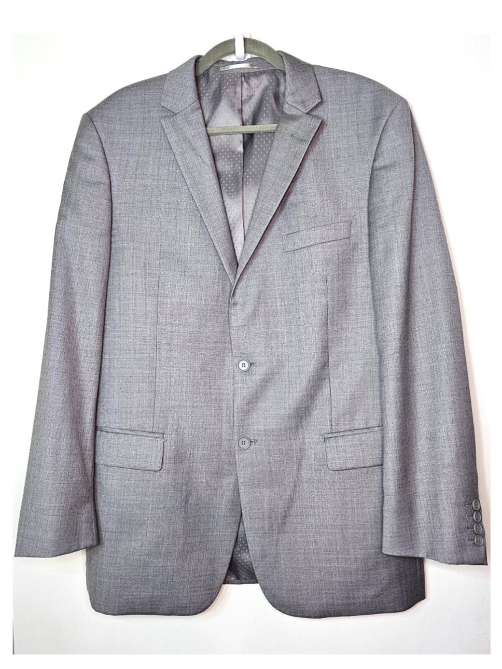 Italian Super 140’s 100% Wool Custom Tailored Blazer Sport Coat Jacket 42L Tall